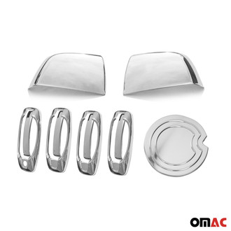 OMAC® - Silver Gas Cap Cover and Mirror Car Covers Set