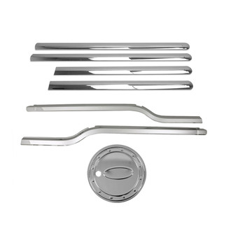 OMAC® - Silver Gas Cap Cover and Door Streamer Trim Set