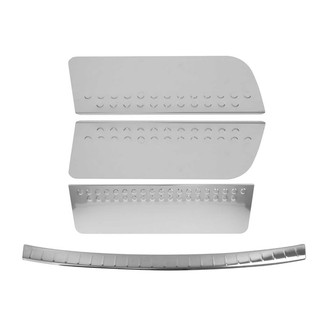 OMAC® - Silver Rear Bumper Sill Guard and Door Sill Cover Set