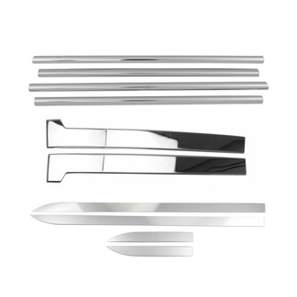 OMAC® - Polished Door Streamers and Window Trim Chrome Set