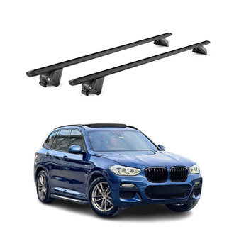 OMAC® - Black Flush-Mounted Roof Rails Cross Bars