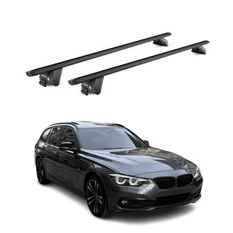 OMAC® - Black Flush-Mounted Roof Rails Cross Bars