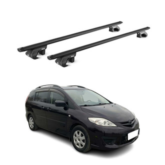 OMAC® - Black Raised Roof Rails Cross Bars