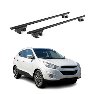 OMAC® - Black Raised Roof Rails Cross Bars