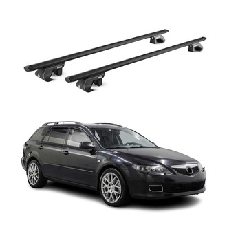 OMAC® - Black Raised Roof Rails Cross Bars