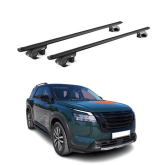 OMAC® - Black Raised Roof Rails Cross Bars
