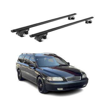 OMAC® - Black Raised Roof Rails Cross Bars