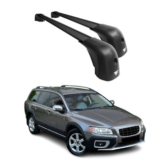 OMAC® - Black Raised Roof Rails Cross Bars