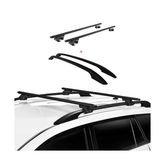 OMAC® - Black Roof Racks and Rails Set