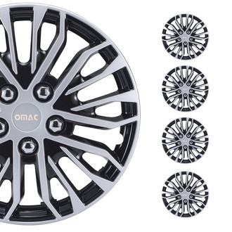 OMAC® - 16" Black Silver Wheel Covers