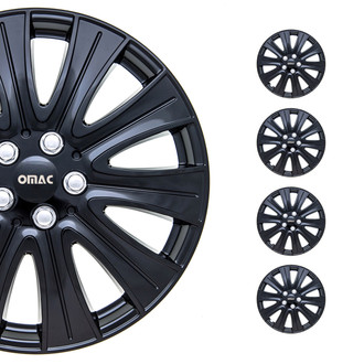 OMAC® - 16" Black Silver Wheel Covers
