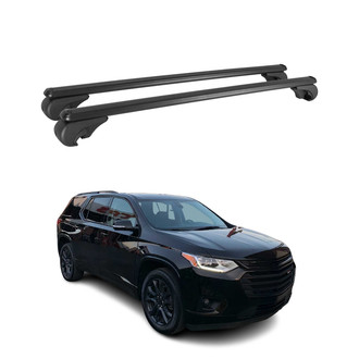 OMAC® - Black Raised Roof Rails Cross Bars