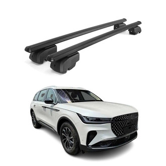 OMAC® - Black Flush-Mounted Roof Rails Cross Bars