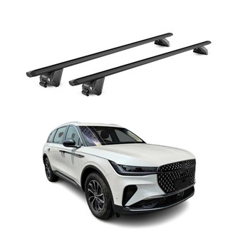 OMAC® - Black Flush-Mounted Roof Rails Cross Bars