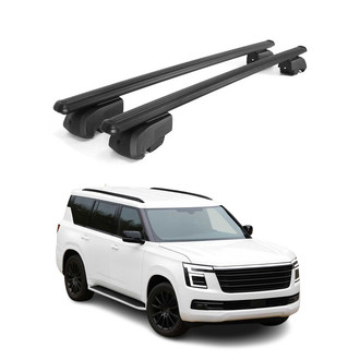 OMAC® - Black Flush-Mounted Roof Rails Cross Bars