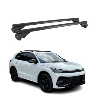 OMAC® - Black Raised Roof Rails Cross Bars