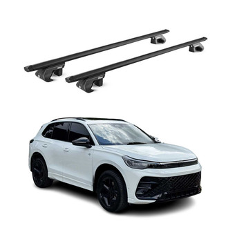 OMAC® - Black Raised Roof Rails Cross Bars