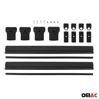 OMAC® - Black Raised Roof Rails Cross Bars