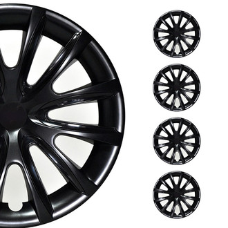 OMAC® U000140 - 14" Buick Black Gloss Wheel Covers
