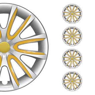 OMAC® - 14" Nissan Gray Yellow Gloss Wheel Covers
