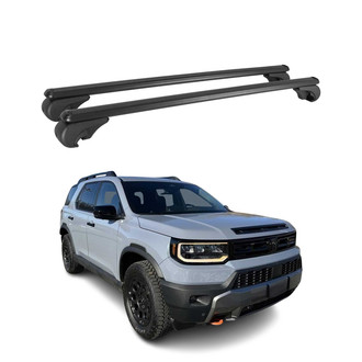 OMAC® - Black Raised Roof Rails Cross Bars