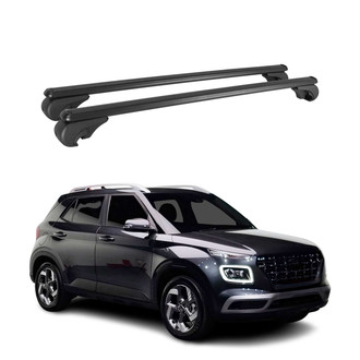 OMAC® - Black Raised Roof Rails Cross Bars