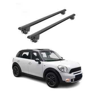 OMAC® - Black Flush-Mounted Roof Rails Cross Bars