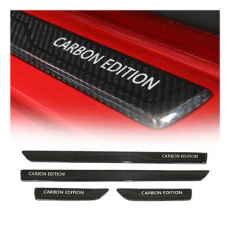 OMAC® - Carbon Fiber Door Sill Covers with Carbon Edition Logo