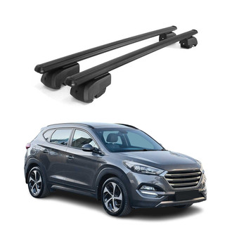 OMAC® - Black Flush-Mounted Roof Rails Cross Bars