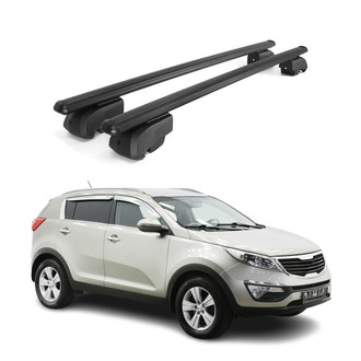 OMAC® - Black Flush-Mounted Roof Rails Cross Bars