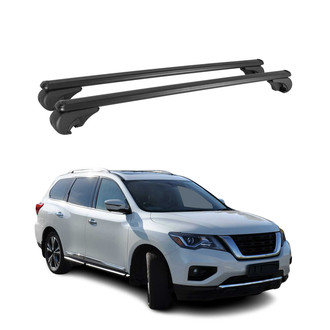 OMAC® - Black Raised Roof Rails Cross Bars