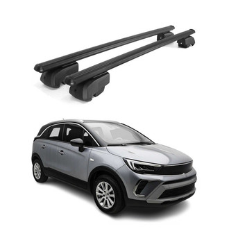 OMAC® - Black Flush-Mounted Roof Rails Cross Bars