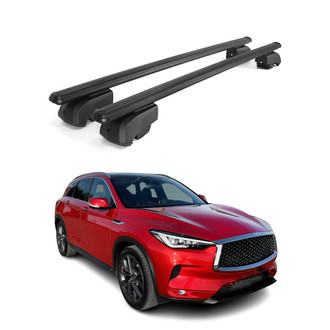 OMAC® - Black Flush-Mounted Roof Rails Cross Bars