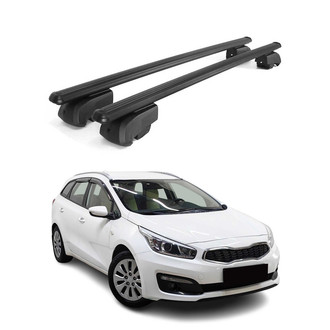 OMAC® - Black Flush-Mounted Roof Rails Cross Bars