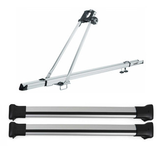 OMAC® - Gray Bike Carrier and Roof Rack Set