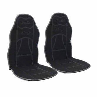 OMAC® - Black 1st Row Black Seat Cushion Cover Mat Pads