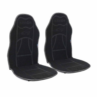 OMAC® - Black 1st Row Black Seat Cushion Cover Mat Pads