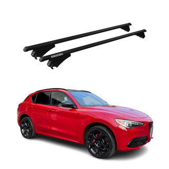 OMAC® - Black Flush-Mounted Roof Rails Cross Bars
