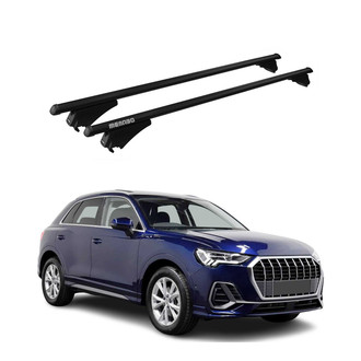 OMAC® - Black Flush-Mounted Roof Rails Cross Bars