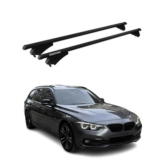 OMAC® - Black Flush-Mounted Roof Rails Cross Bars