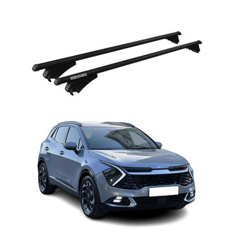 OMAC® - Black Flush-Mounted Roof Rails Cross Bars