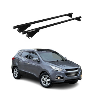 OMAC® - Black Flush-Mounted Roof Rails Cross Bars
