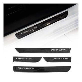 OMAC® - Carbon Fiber Door Sill Covers with Carbon Edition Logo
