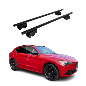 OMAC® - Black Flush-Mounted Roof Rails Cross Bars