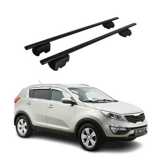 OMAC® - Black Flush-Mounted Roof Rails Cross Bars