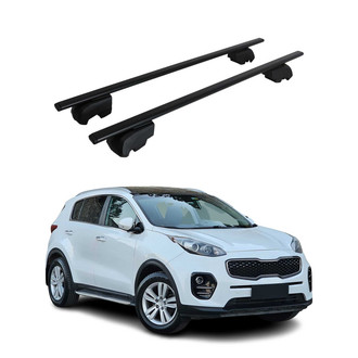 OMAC® - Black Flush-Mounted Roof Rails Cross Bars