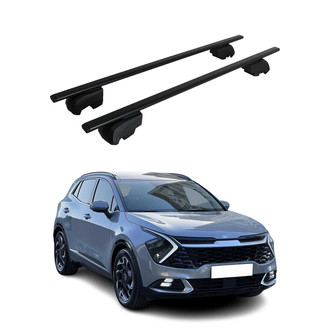 OMAC® - Black Flush-Mounted Roof Rails Cross Bars