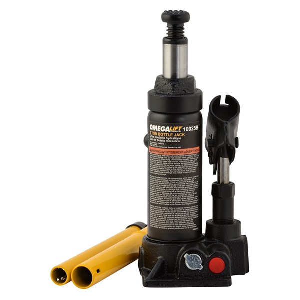 Omega Lift Equipment® - 2 t 7" to 13-5/8" Side Pump Hydraulic Bottle Jack