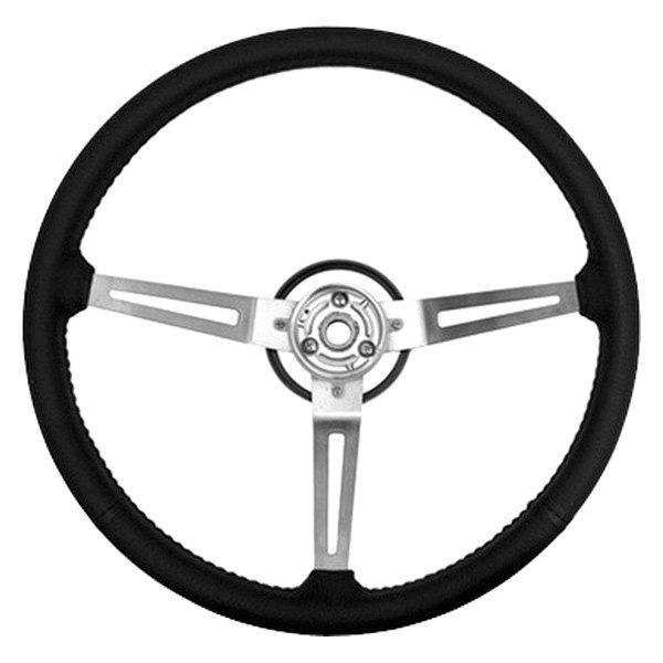 Omix-ADA® - Black Leather Steering Wheel