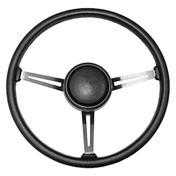 Omix-ADA® - 3 Spokes Steering Wheel with Black Grip